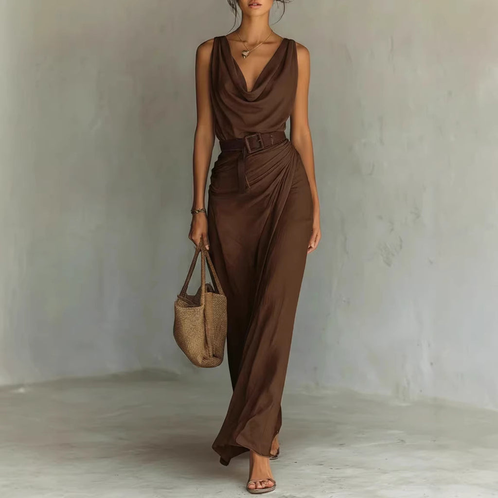 Avelyn Mocha Dress