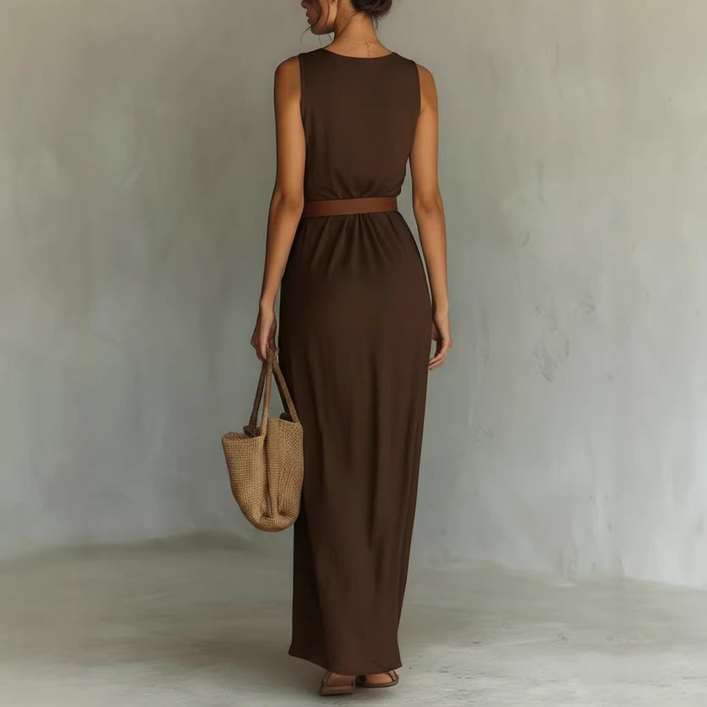 Avelyn Mocha Dress