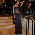 Avelyn Midnight Lace Dress